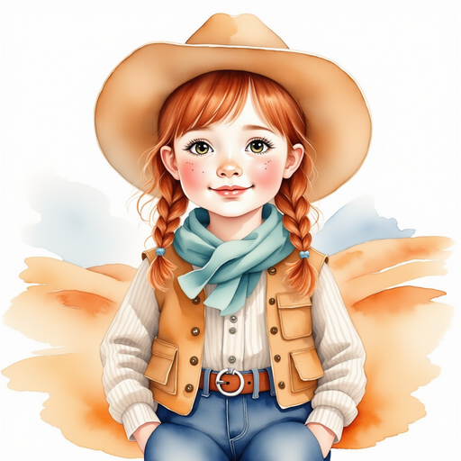 Calamity Kate smiling in her big cowboy hat. In the background, rolling sand dunes