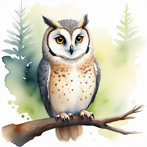 A wise old owl, Olivia, sits on a branch, considering the map of a planned journey. In the background, the dappled forest light creates patterns on the ground.