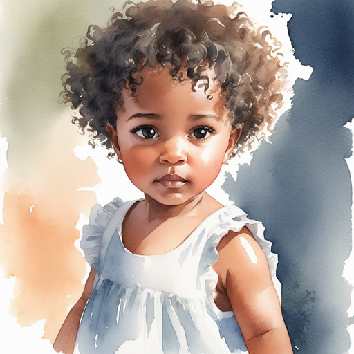 Aset short curly hair trembling in a looming shadow.