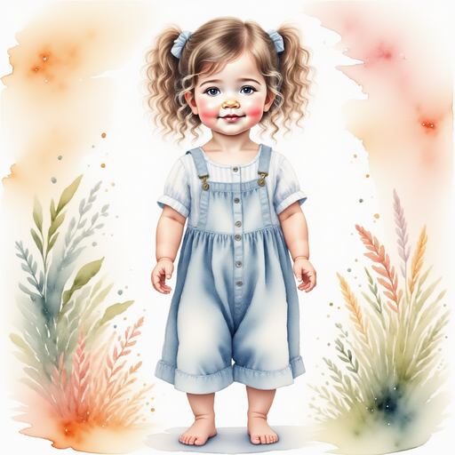 Sofia in her rainbow-filled room