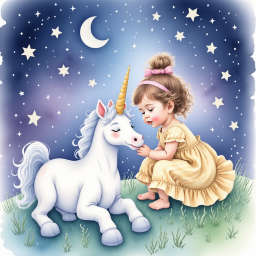 The unicorn telling Sofia about the Sleeping Star.