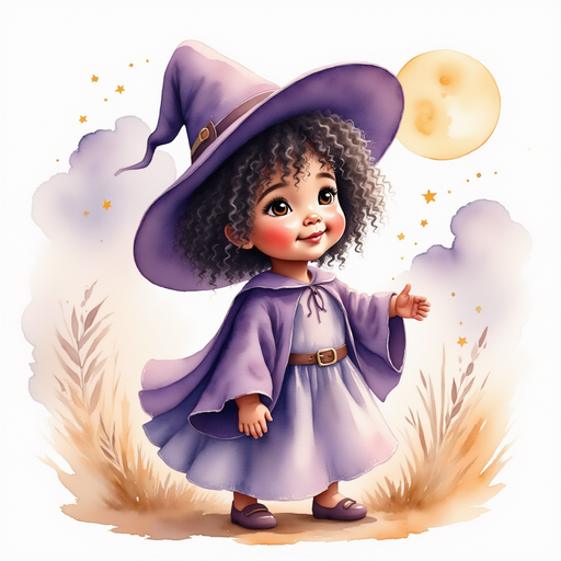 Willow Charms smiles at the air, listening closely. In the background the sun peeks through fluffy clouds