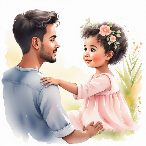 Ava's male father talking to Ava.