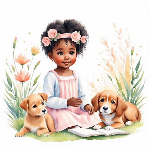 Ava meeting different animals and drawing them in her sketchbook.