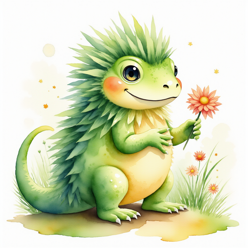 Blossom holds a flower ring, looking determined. In the background, grass gleams in sunlight.