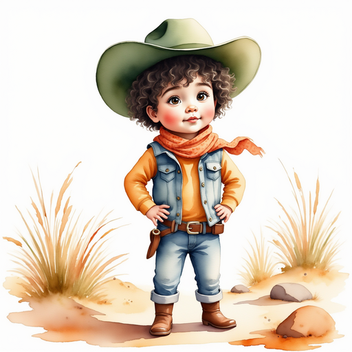 Cactus Cody stands with his hands on his hips, looking determined. In the background, desert grasses and small rocks circle the pond