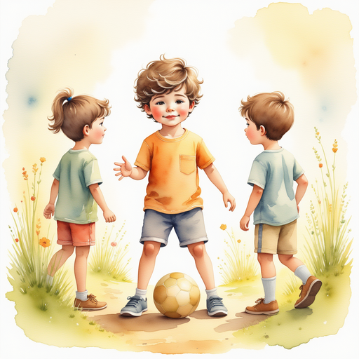 Diego refusing to share his golden soccer ball with his human friends.