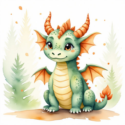 Ember Flare perches on a low stone wall with a thoughtful frown. In the background, white mist floats around tall evergreens.