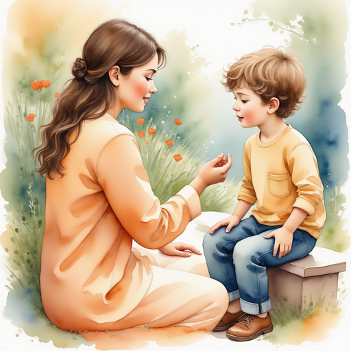 James confessing to his mother.