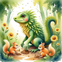 Blossom Sprout and the Mischievous Squirrels