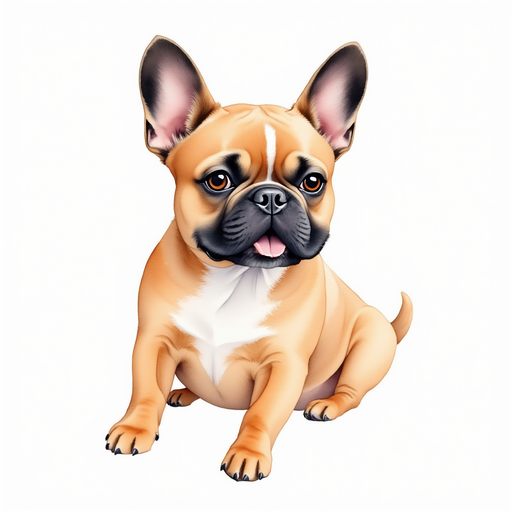 Frenchie rolling around laughing