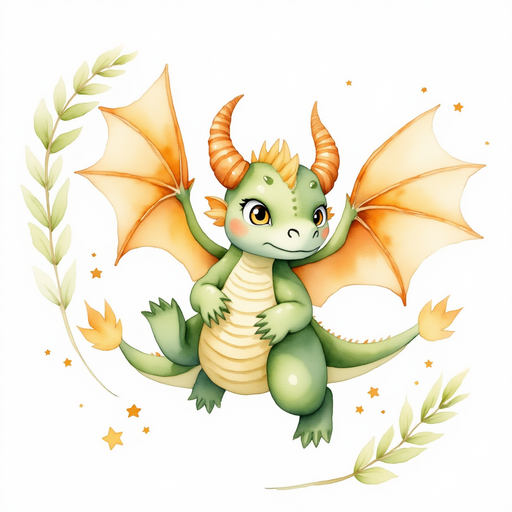 Ember Flare flying with a look of renewed vigor. In the background, tall oak branches intertwine overhead.