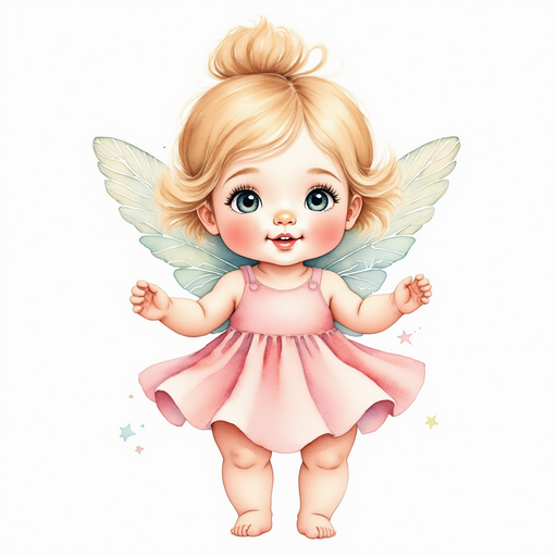 The fairy animatedly sharing tales of her candy-laden realm. Fantasy depictions of a whimsical landscape.