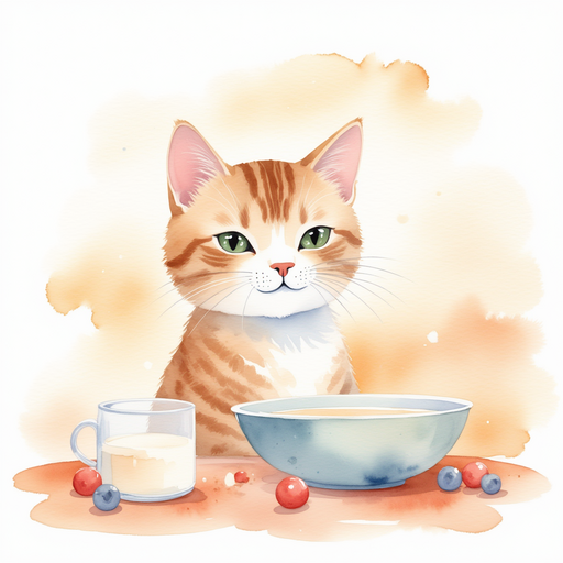 Luna mixing berries with milk
