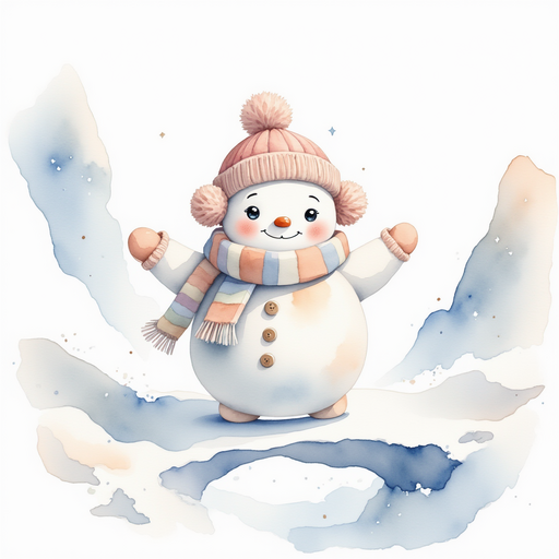 Frostyline Fable carefully walks across the narrow ice bridge, arms out for balance. In the background, drifting snow mounds create crumbly, uneven terrain.