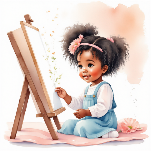 Lily looking longingly at Ava's drawing board.