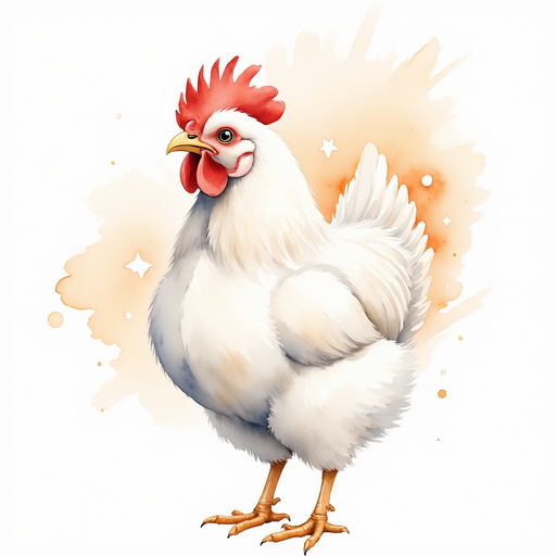 Show Cluckster chirping happily, beak open in song. In the background, bright sunbeams