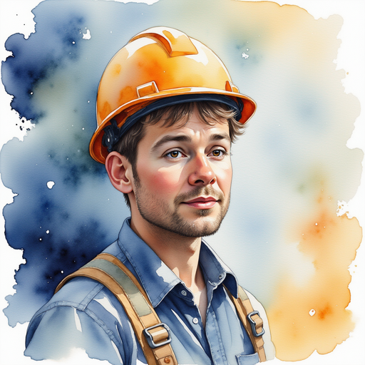 The engineer looking surprised and impressed.