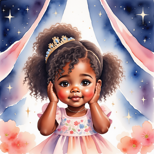Princess Zoombella - who is black - stands with her hands over her ears, looking uncertain. In the background, a tall stage with bright lights dazzles the crowd.