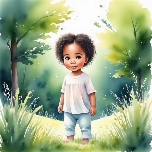 Ava standing at the edge of the forest, looking in with wide eyes.