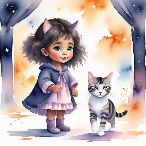 Luna - who is back - is standing in a radiant crystal hallway, her eyes wide with wonder In the background: Sparkling crystalline walls