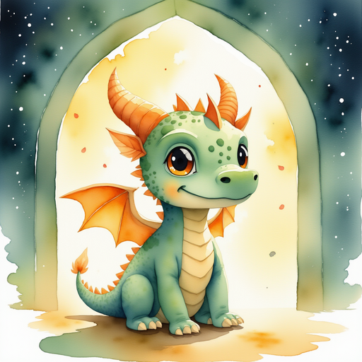 Ember Flare takes a steady breath as he prepares to step through the glowing arch. In the background, swirling mist rising from the portal