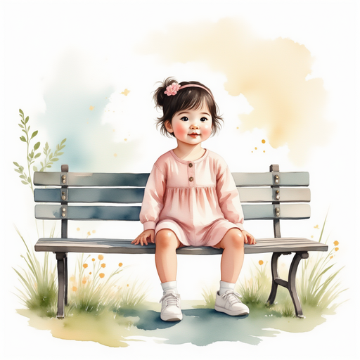 Grace sitting on a bench, looking thoughtful.