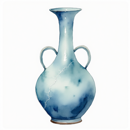 A cracked vase