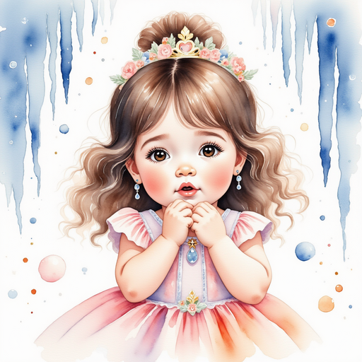 Princess Zoombella with a hand over her mouth in shock In the background: icicle curtains