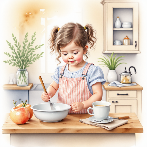 Sofia doing the dishes