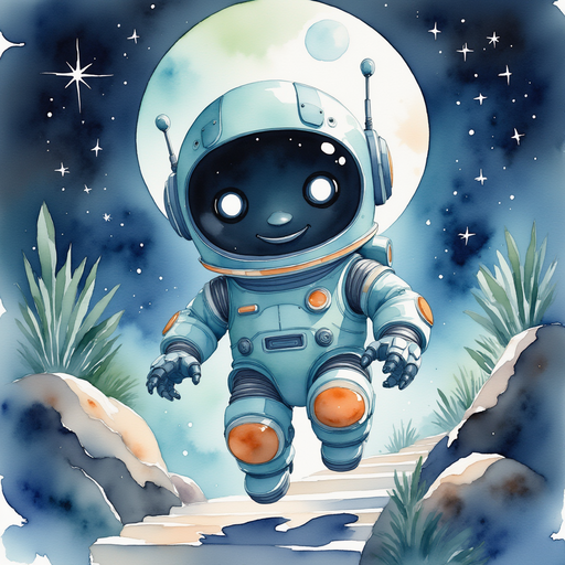 Blinky Sparx floating near the first step of the staircase. In the background, a moonlit staircase spirals into shadows.