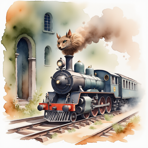 Show the shimmering lever with a dragon head. In the background, old train parts are scattered across the floor