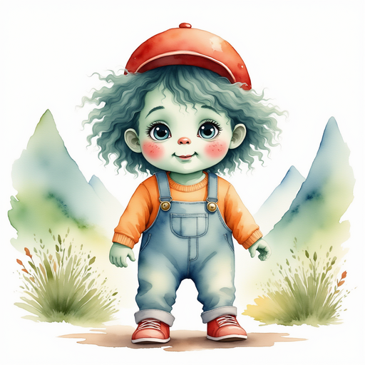 Zigzag Zander stands with a wide grin. In the background, misty mountains peek through soft clouds. In the background, misty mountains peek through soft clouds.