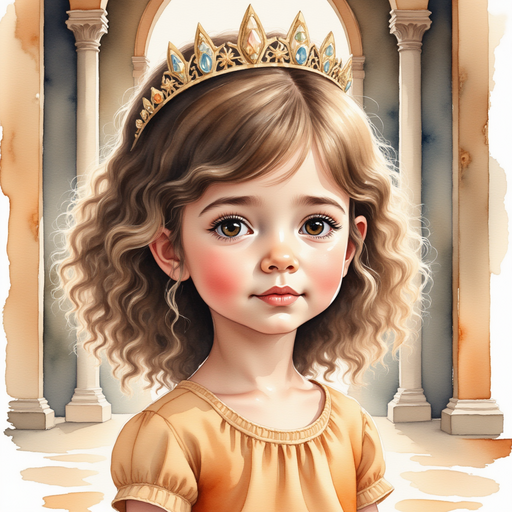 Queen Maloria with teary eyes expressing vulnerability. In the background is a large, empty throne room filled with echoes of silence.