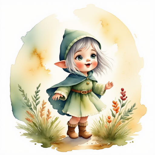 Flicker Sparkleaf leans toward the glimmering berries with excitement on her face. In the background, a swirl of golden light beams from the sky.