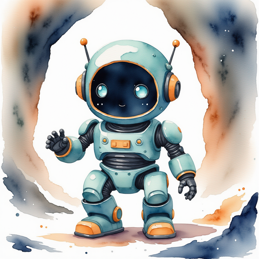 Blinky Sparx faces the cave opening with bright curiosity. In the background, walls of rock twist and turn