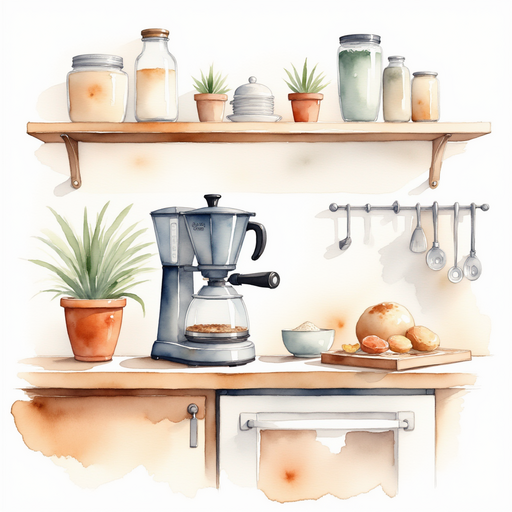Coffee maker in the kitchen.