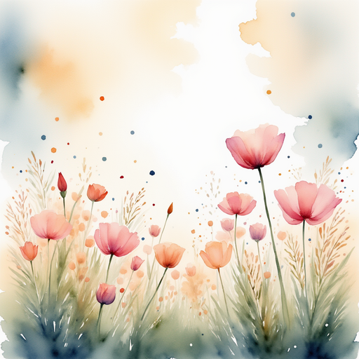 A patch of tall, pink flowers gently swaying in the evening breeze, no one else in sight. In the background, sparkling specks of light.