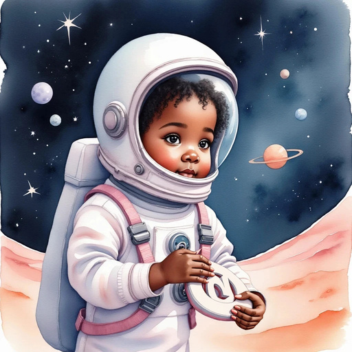 Ava creating a protective suit and mask on the planet Venus - spacesuit that appears to be handcrafted from art supplies