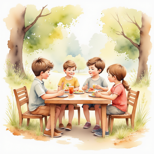 Diego's friends teasing him at lunch