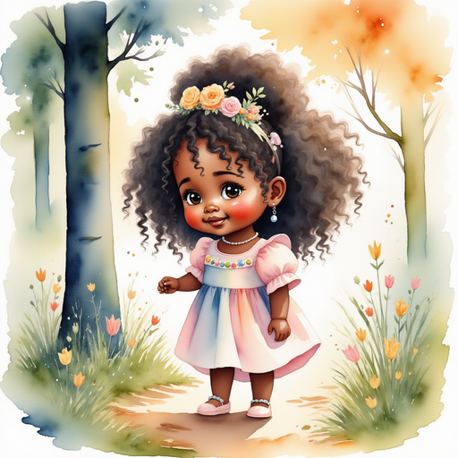 Princess Zoombella - who is black - stands beside the tall, glowing tree. In the background, sparkling palace walls.