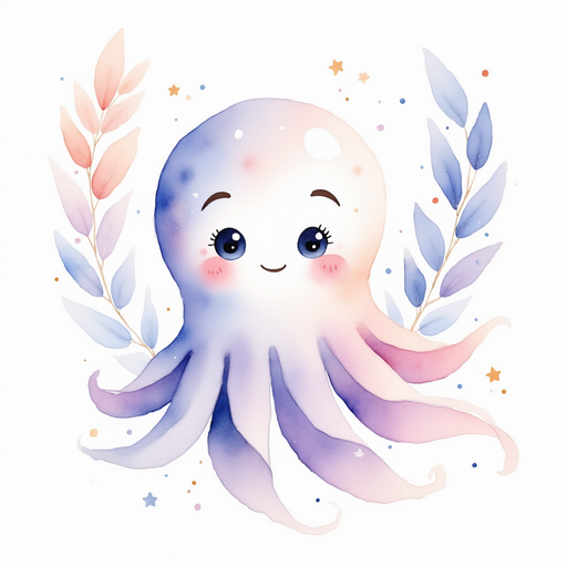 Glimmer Puff watches the swirling gray clouds with wide, sparkling eyes. In the background, leaves rustle on a bending tree