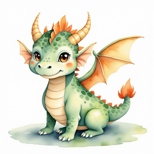 Ember Flare with wide, curious eyes. In the background, trickling water.