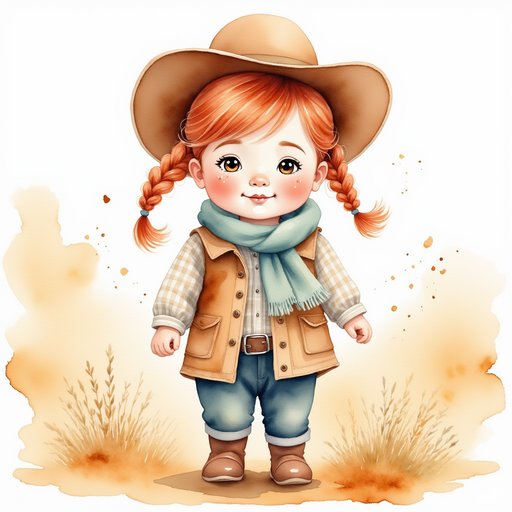 Calamity Kate wearing a warm coat while on her horse. rolling white fields