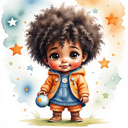 Zippy Zapata stands still, holding the ball close to his chest. In the background, the walls have playful star patterns