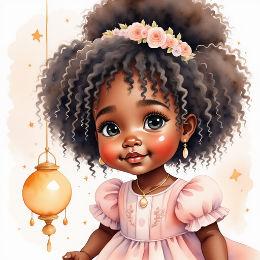 Princess Zoombella - who is black - is gently offering comfort In the background, soft lantern light glowing