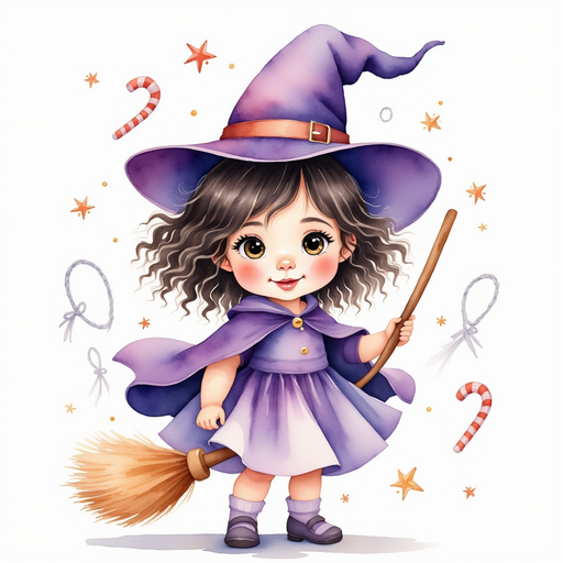 Willow Charms spins her broom, making small rainbow sparks. In the background, tall candy canes arch.