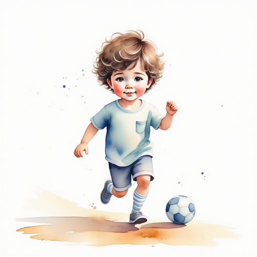 Diego playing soccer energetically, then looking tired and slow