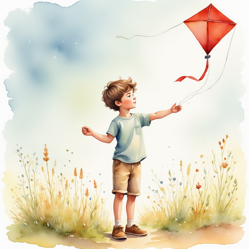 Diego feeling frustrated while trying to fix the kite.
