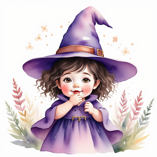 Willow Charms laughs with a hand over her mouth. In the background are swirling leaves.